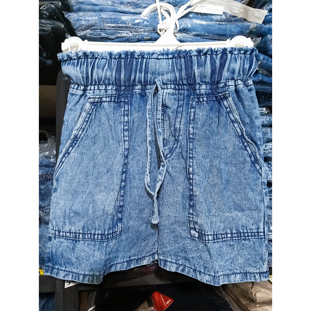 BOBO JEANS ANAK 7-9 Tahun | Celana Jeans Pendek Anak Saku Lucu