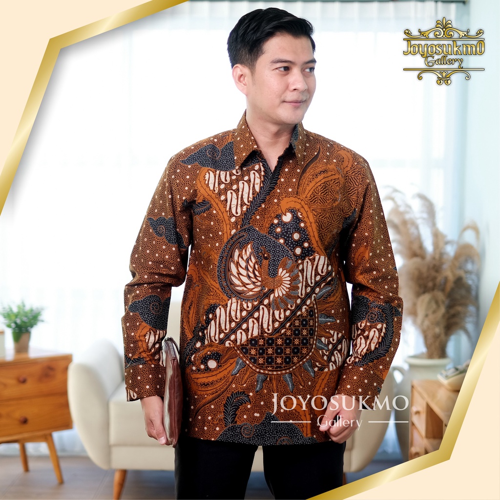 DAMAR KUNING BATIK PRIA LENGAN PANJANG