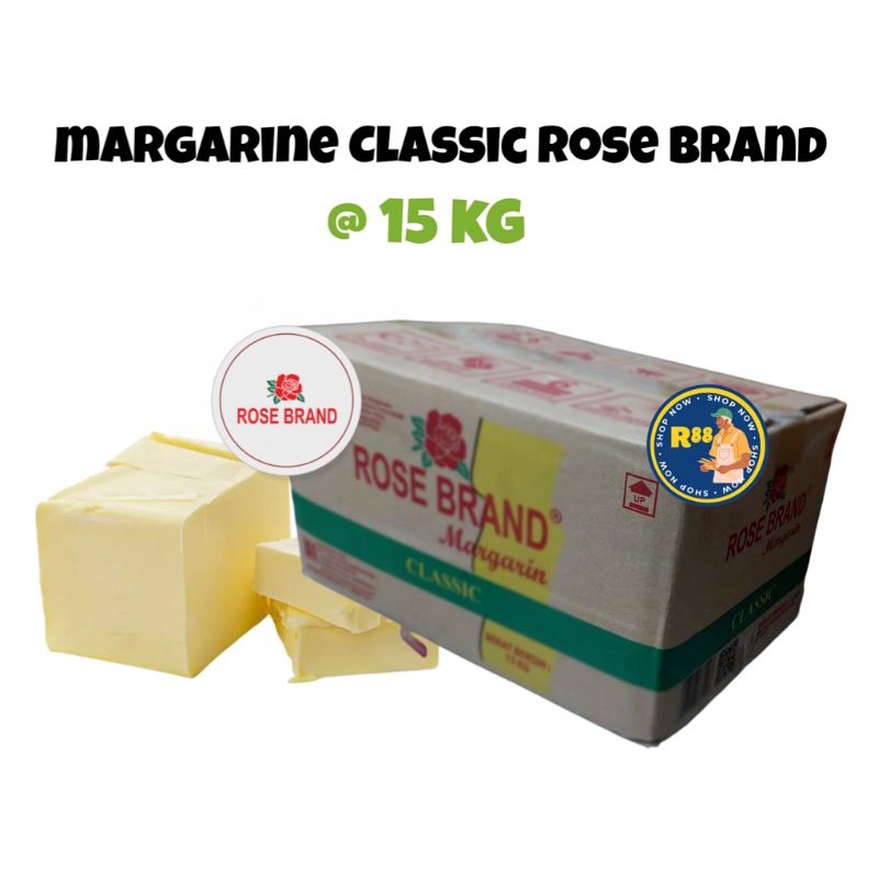 

ROSE BRAND MARGARINE (MENTEGA) CLASSIC | BAHAN KUE 15kg "DUS" - ORI 100% lebih murah