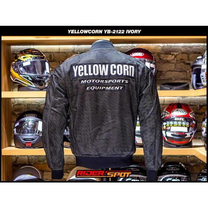 Jaket Motor Yellowcorn Yb-2122 Ivory New Collection 2022 Jacket Riding