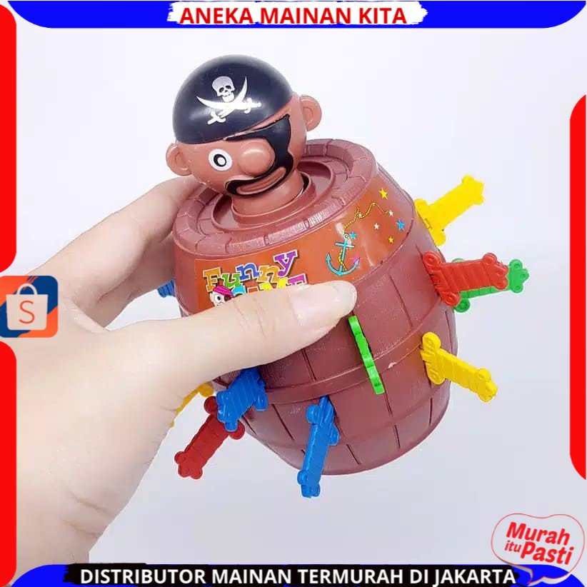 MAINAN MINI JUMPING PIRATE / MAINAN TONG BAJAK LAUT Mainan Seru Family SNI