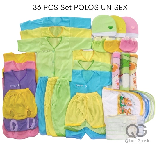 Paket Baju Bayi Baru Lahir HEMAT 36 PCS Perlengkapan Kado Lahiran Ekonomis Set Baju Bayi Newborn