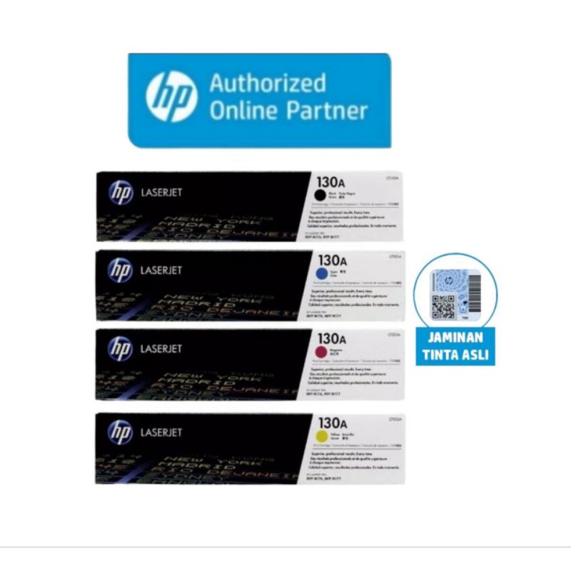 HP 130A (B/C/M/Y) Laserjet Toner Cartridge 1 Set