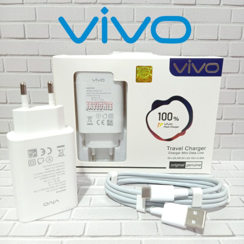 Charger Casan Cas VIVO Y30 Y30i Y50 18 Watt Original Fast Charging TYPE C