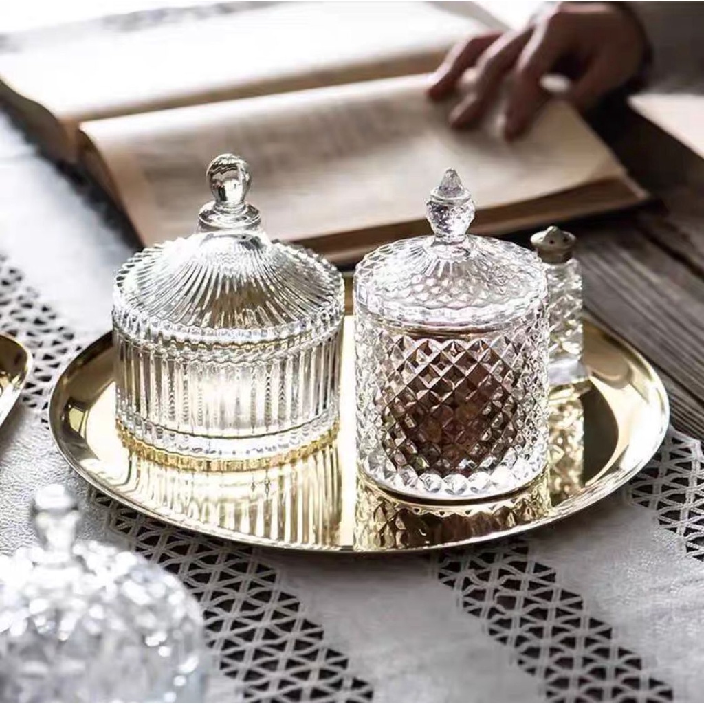 Crystal Jar - Toples Beling Crystal - Dekorasi tempat permen / pajangan