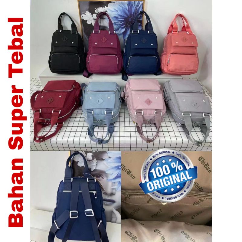 ORIGINAL Tas Ransel Chibao Wanita IMPORT KOREA Super Tebal Anti Air Elegan Design