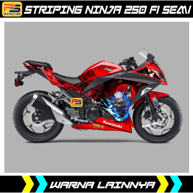 Striping Ninja Fi 250 2013-2017/Decal Sticker Ninja 250 Fi Old-Lama Motip Naruto