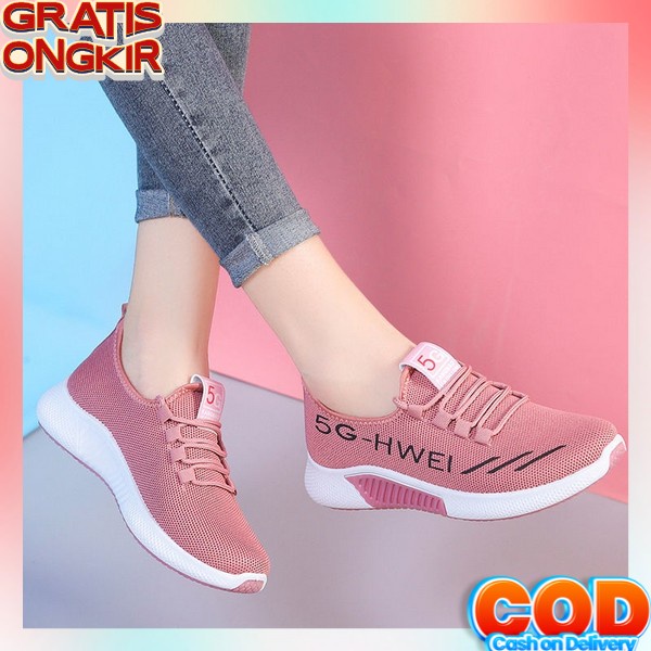 Sneakers Wanita Murah Sepatu Srs Wanita Kekinian Sneakers Tanpa Tali Kanvas Sapatu Harian Sneaker Ke