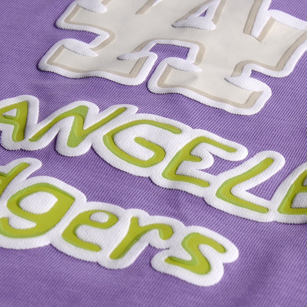 M7B Like NY Yankees Back Text T-Shirt Purple