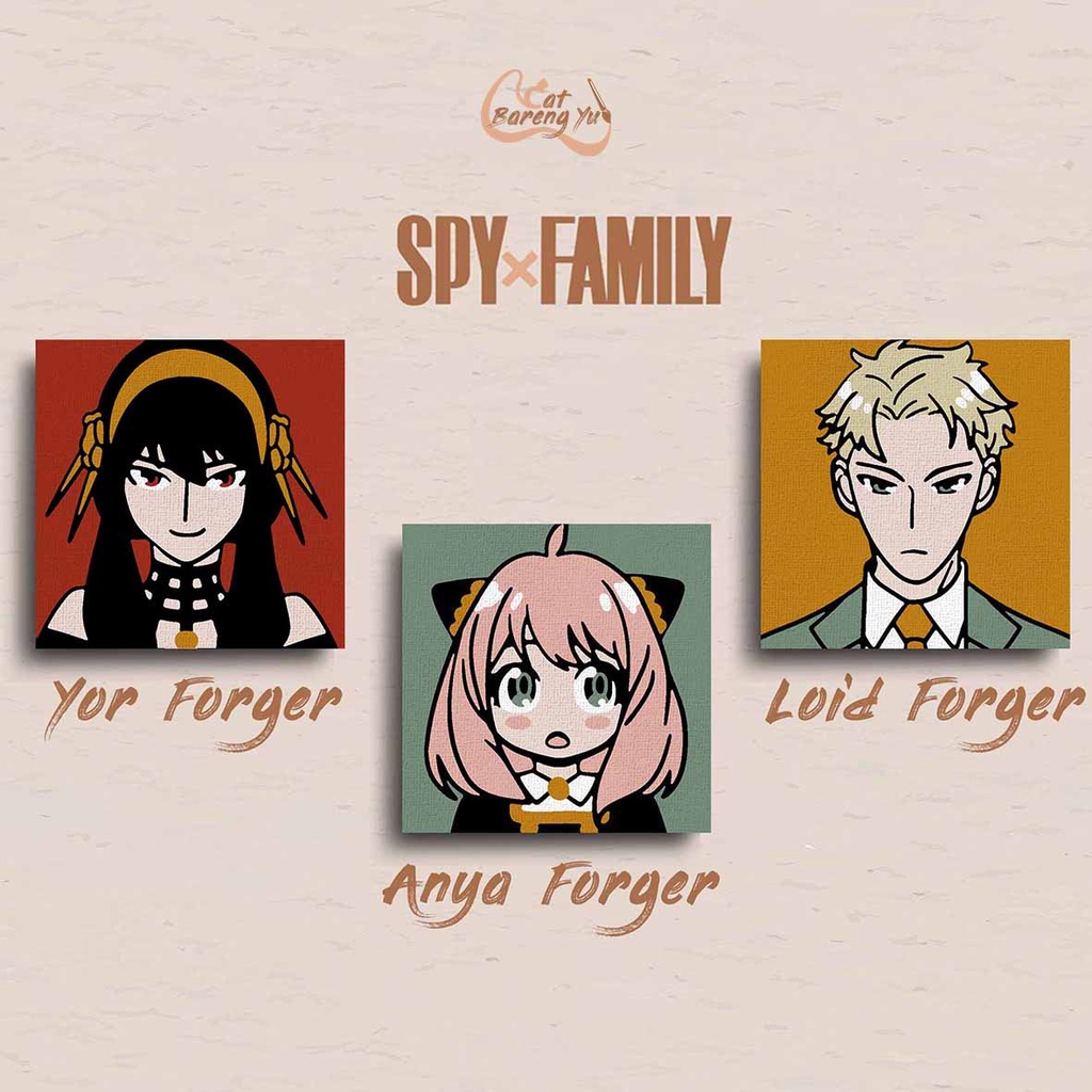 

Paint By Numbers Kit Seri Spy X Family |Yor Forger| Anya Forger | Loid Forger |