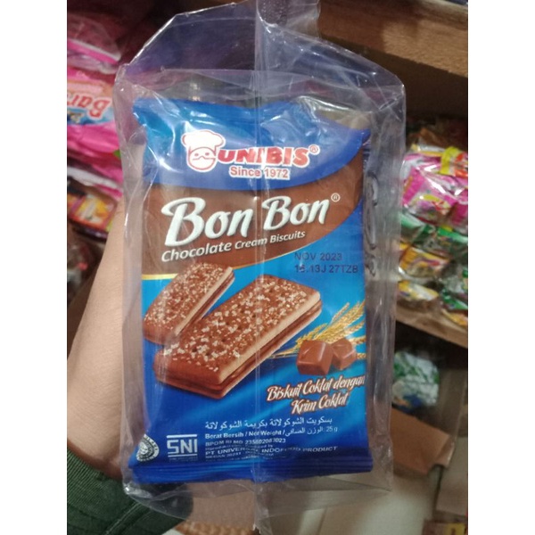 

Unibis Bon Bon Biskuit Rasa Cokelat 10pcs