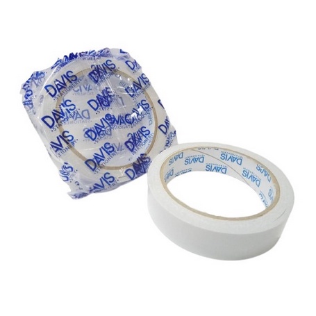 Double Tape 1/2 inch 0.5 GROSIR PRAKARYA MALANG Tape Merk DAVIS Perekat Kertas Kualitas Bagus Murah Alat Tulis Kantor Perlengkapan Bahan Packing Isolasi Kerajinan Art Kesenian Hiasan Prakarya Dekorasi Aksesoris Craft