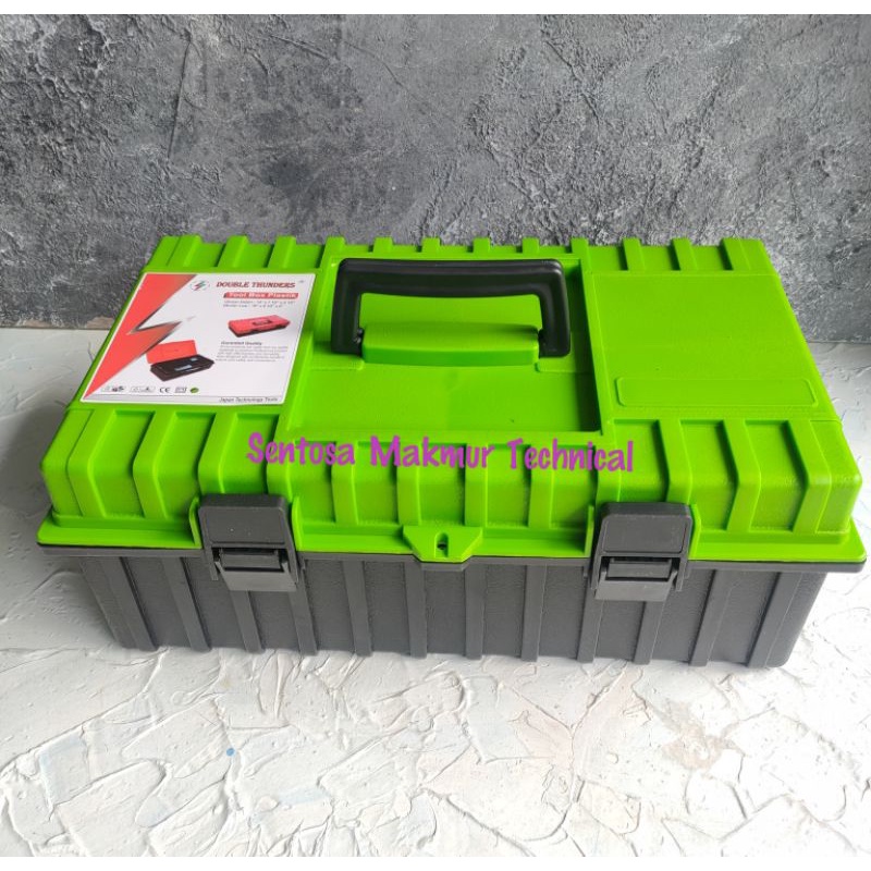 DT 16&quot; Toolbox Tool Box Kotak Kotak Kunci Perkakas Plastik PVC