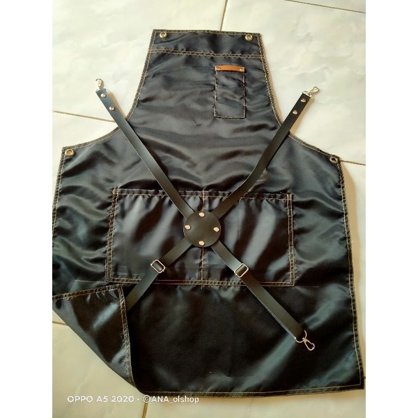 Apron waterproff Oskar apron barbershop apron barista apron caffe apron Barber apron drill celmek barista celmek barista murah apron celmek apron waterproff