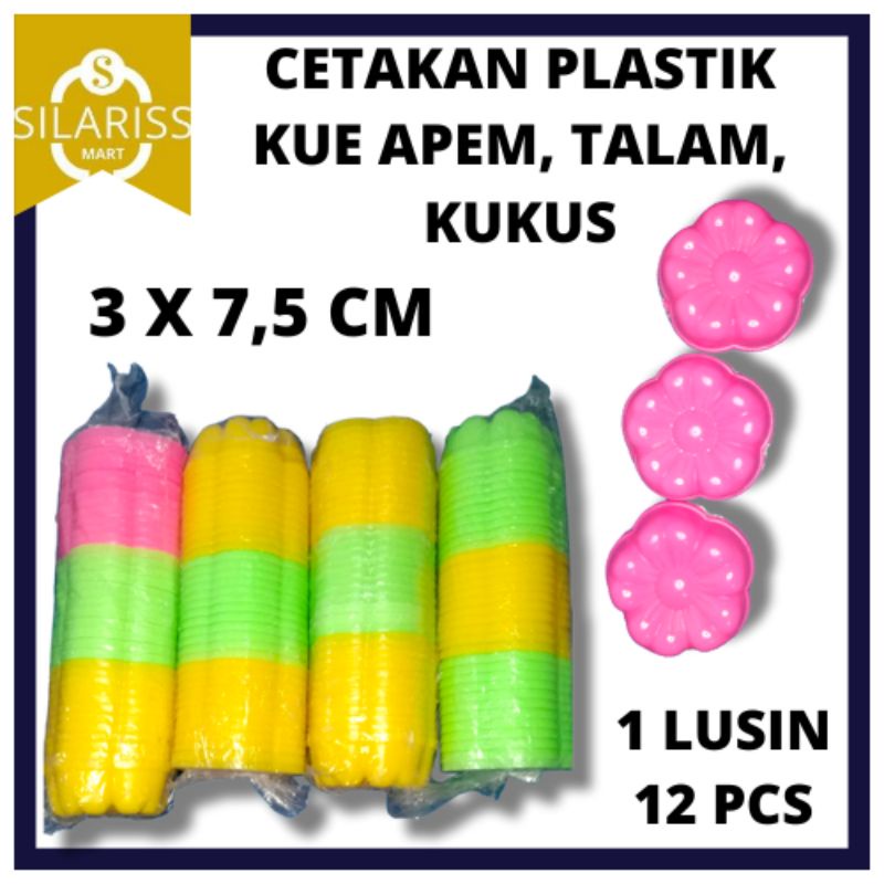 CETAKAN APEM PLASTIK 1 LUSIN 12 PCS