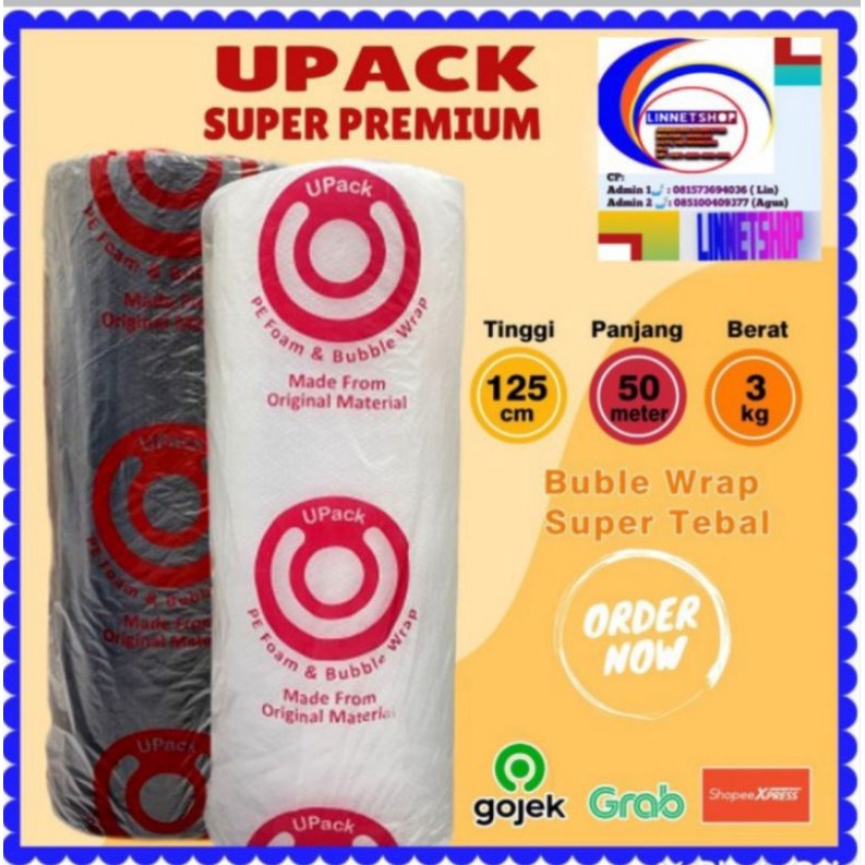 Plastik Buble Wrap Upack super tebal 125 x50M