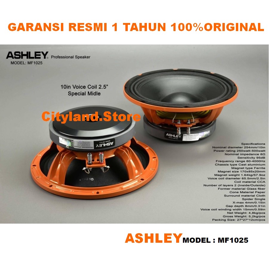 MF1025/ Speaker Component Ashley Mf1025/ MF 1025 Original