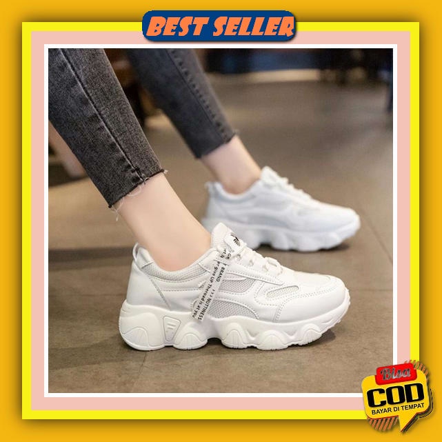 Tokodisna - Sepatu Sneakers Korea Wanita Teddy Bear Lucu (Boots) 02  Sneakers Import Wanita Original