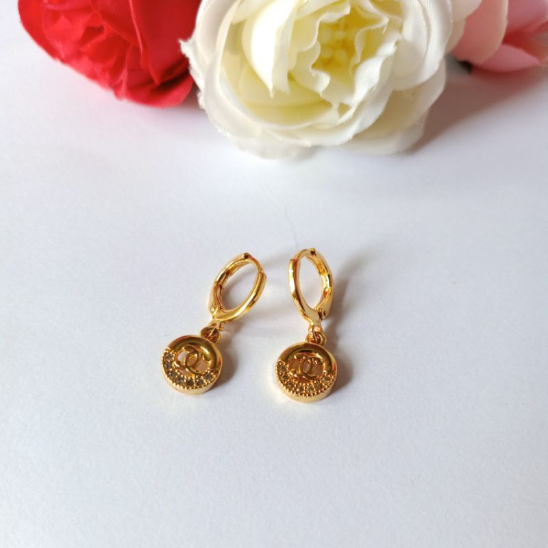 Anting xuping lapis emas wanita