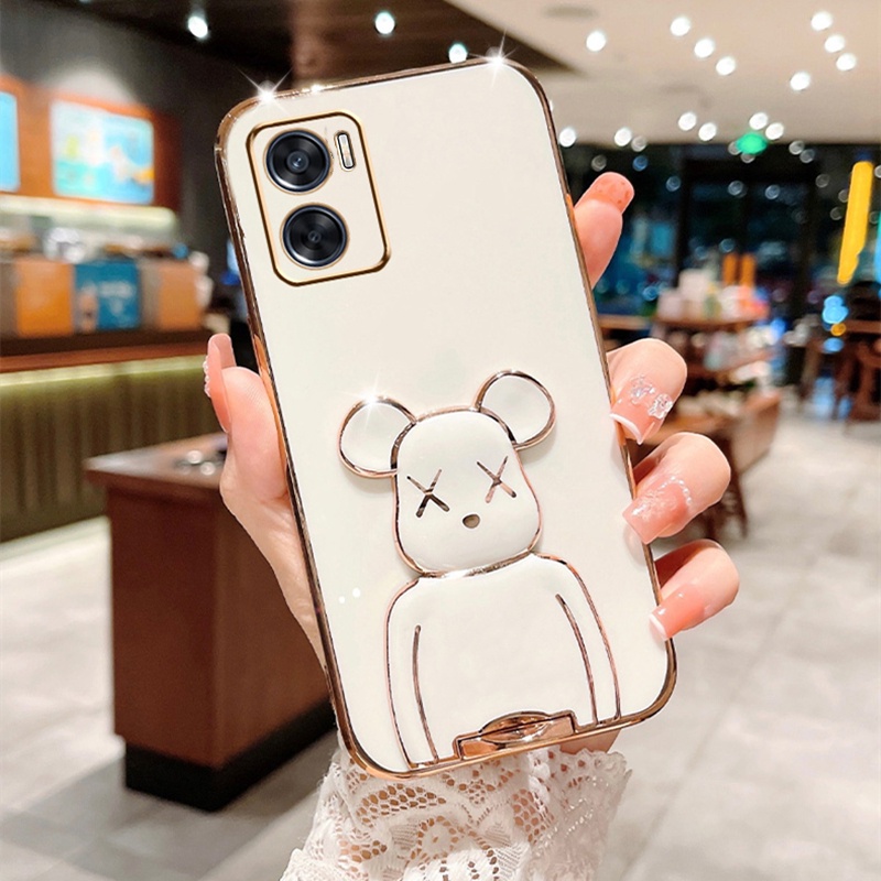 Casing Silikon OPPO A96 A76 A55 A3S A12e A31 2020 A52 A92 A5 2020 A9 2020 A83 A1K A93 A94 F11 Reno 5F Reno4F Motif Beruang