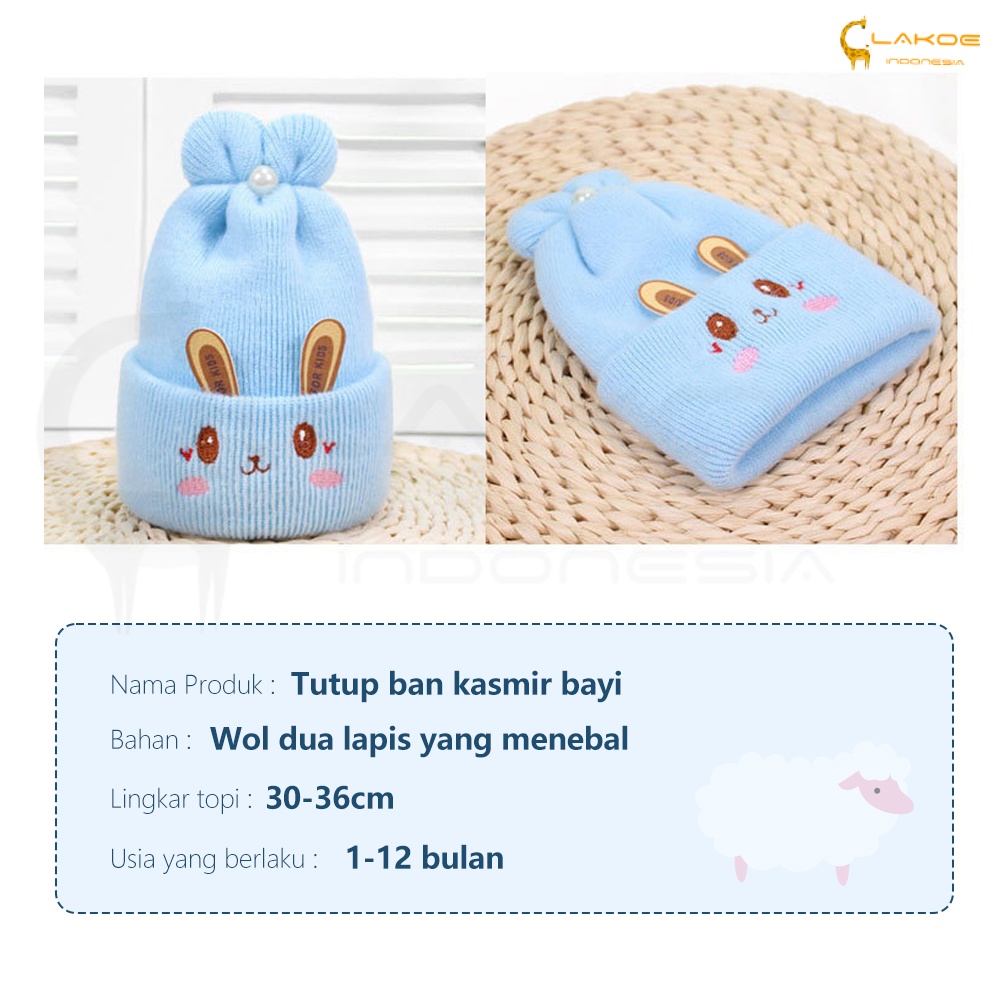 LAKOE topi Kupluk bayi lucu topi Rajut bayi newborn