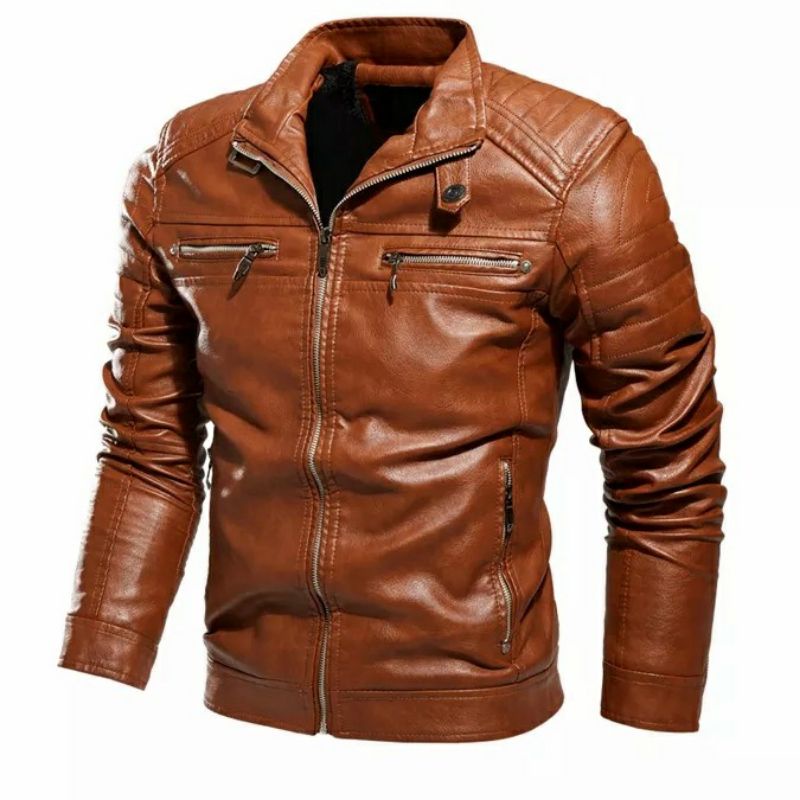 Jaket Kulit Pria Asli Domba (GRATIS DOMPET KULIT) jaket kulit domba garut jaket kulit pria motor 100