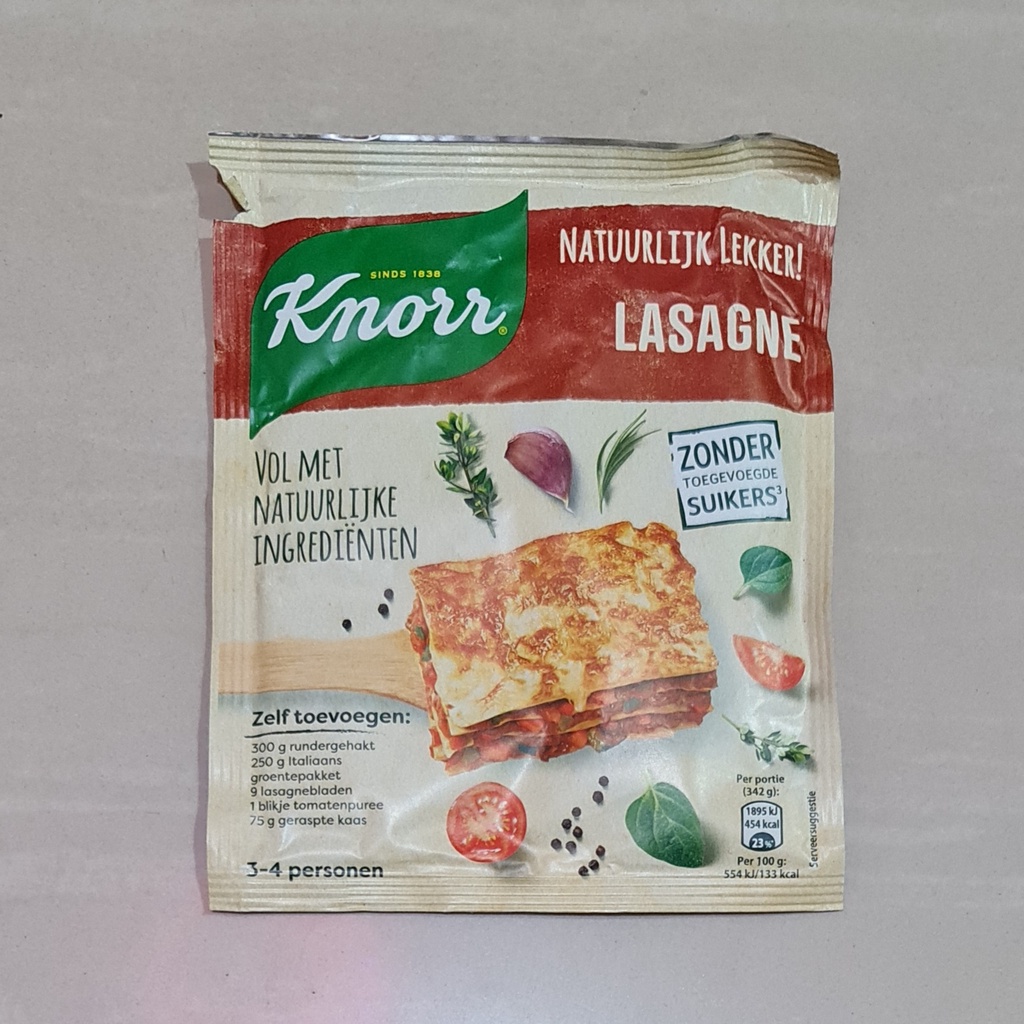 Bumbu Knorr Naturally Delicious Lasagne 60 Gram