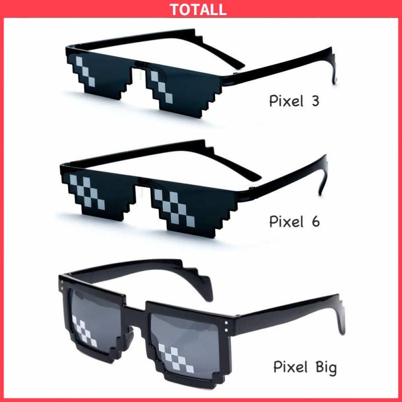 COD Kacamata Hitam Fashion Mosaic Sunglasses Wanita/Pria Small Sunglasses-Totall