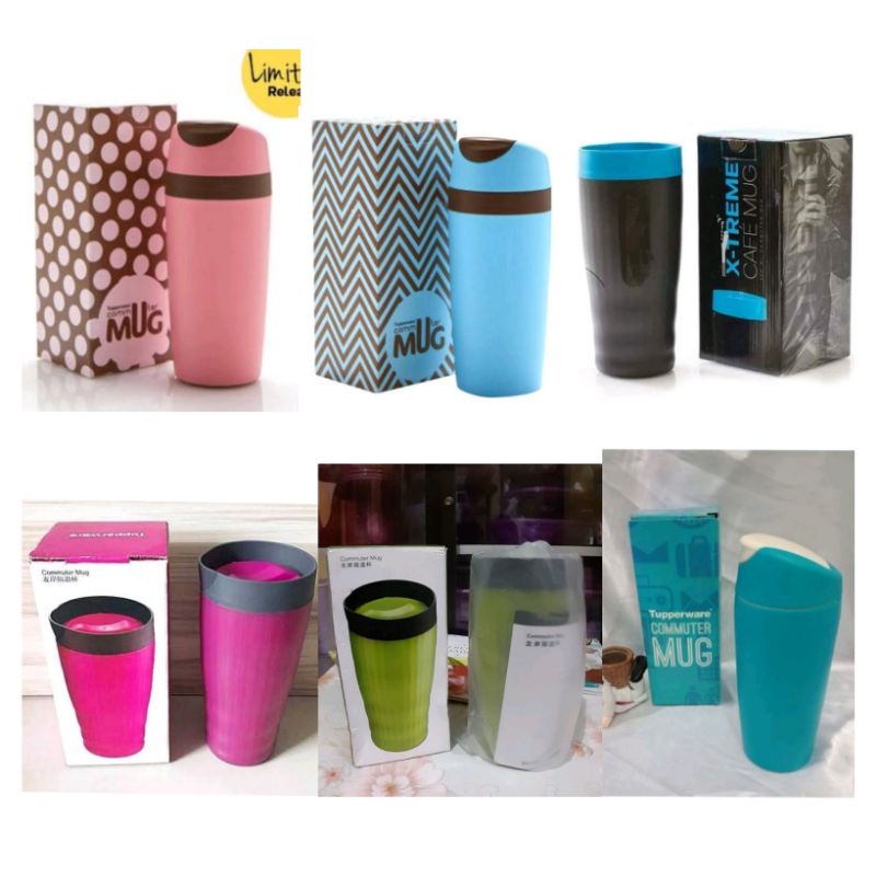 

Tuperware Xtreme Cafe Mug Commuter Mug botol 350ml