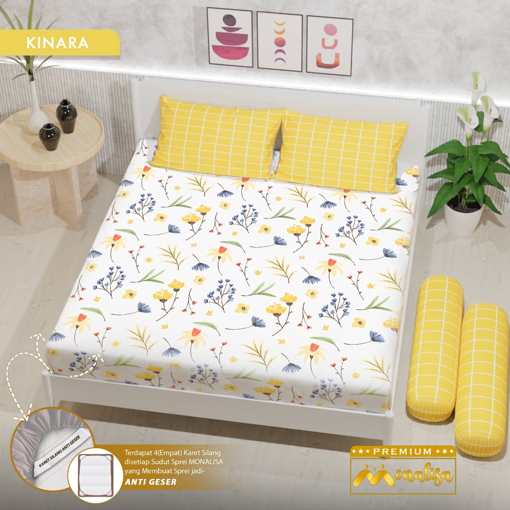 Monalisa Premium Sprei Uk 160/180 - Kinara