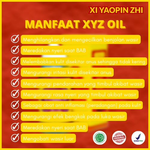 Xi Yaopin Zhi Minyak Herbal Alami Atasi Ambeien Wasir Ambeyen Minyak Terapi Cina BPOM Aman Tanpa Ketergantungan Minyak Urut Cina Untuk Mengurangi Rasa Nyeri Pada Perut Dan Lambung