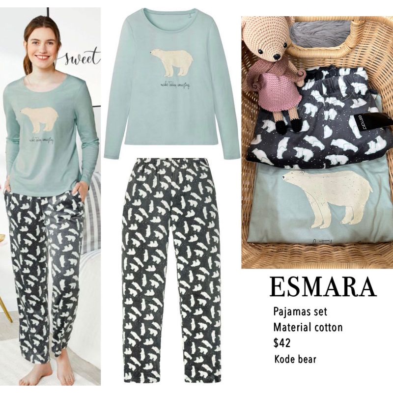 Esm pajamas set cotton