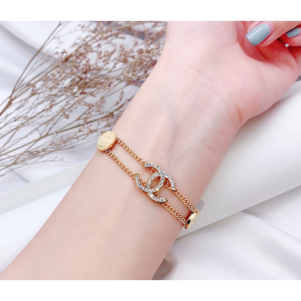 Set Perhiasan Titanium Kalung/gelang Permata Fashion Jewelry 8064/2659