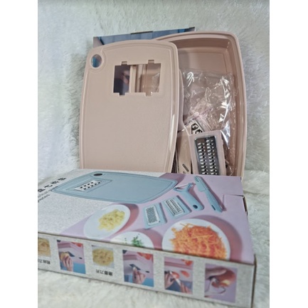 [ TERMURAH ] ✨kenyajayaabadi✨Paket 7 In 1 Talenan Parutan Pisau Multifungsi /  Pisau Set Parutan Mul