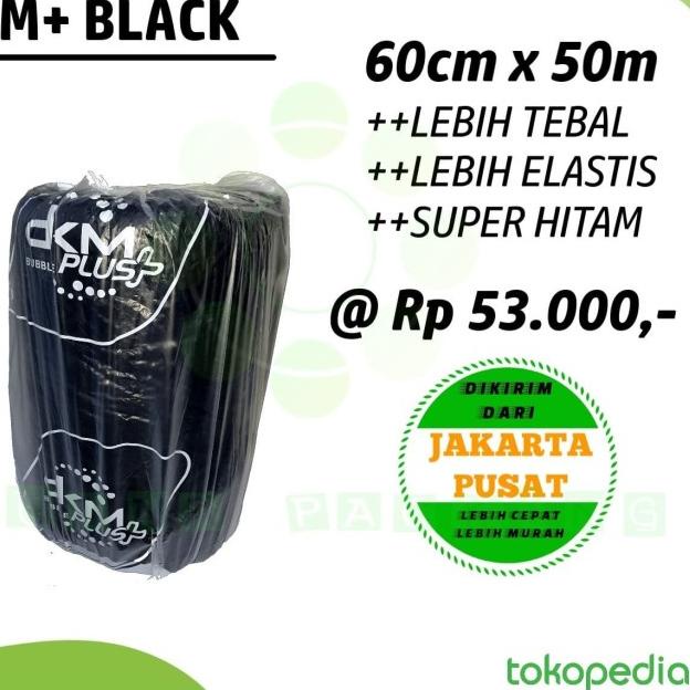 

BUBBLE WRAP, DKM+ BLACK, MURAH (60CM X 50M) - Bening