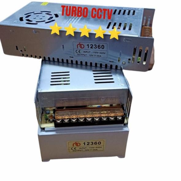 Adaptor 12V 30A Power Supply Switching LED Jaring 30 Ampere 12 Volt DC