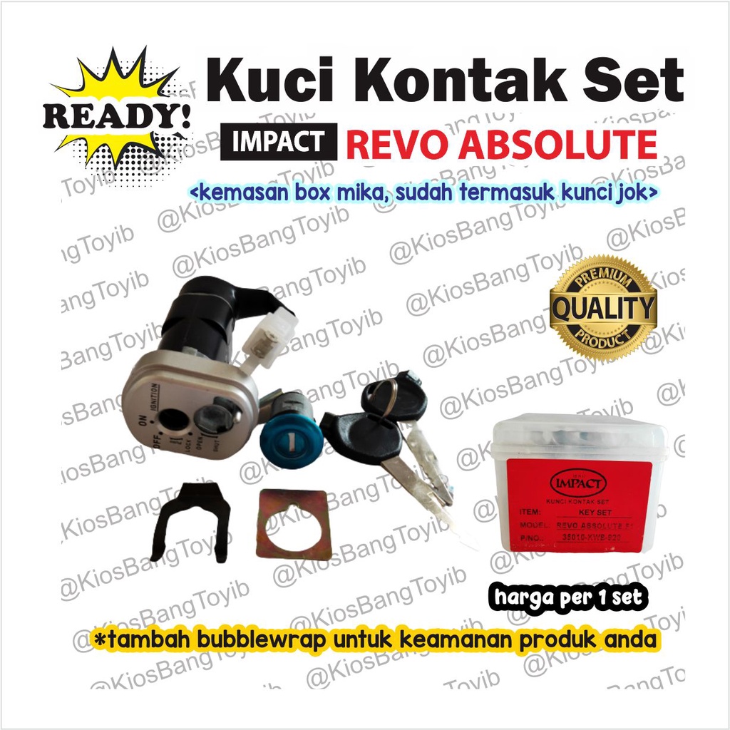 Kunci Kontak Set + Kunci Jok Honda Revo Absolute Abs (IMPACT)