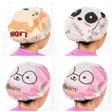 Shower Cup Karakter Topi Keramas Penutup Rambut Anak Dewasa Anti Basah