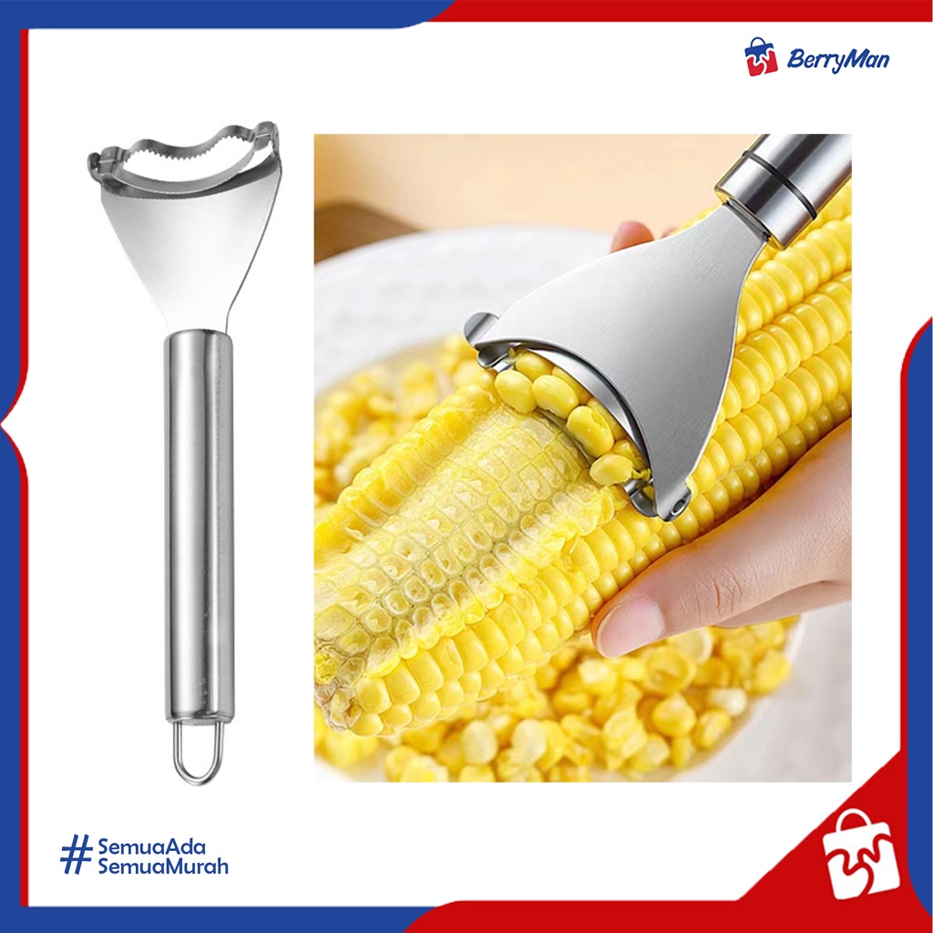 	 ALAT PENGUPAS BIJI JAGUNG Stainless - Parutan Serutan Jagung Serbaguna	