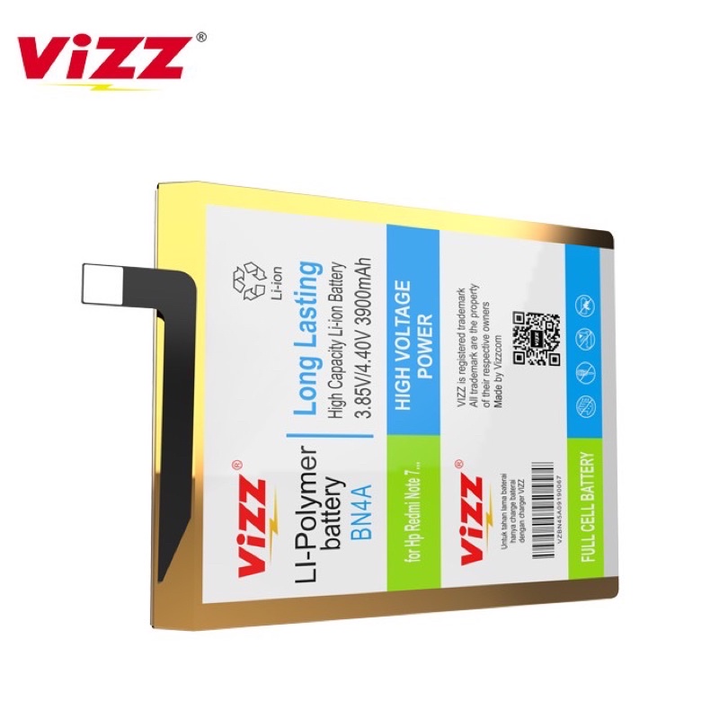 Baterai vizz xiaomi BN-4A BN4A redmi note 7 note7 pro batre battery double power original