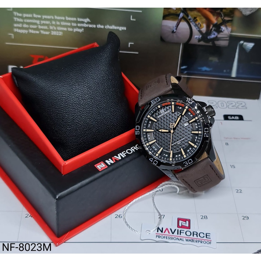 JAM TANGAN PRIA NAVIFORCE 8023 NF8023M NF-8023M ORIGINAL FREE BOX