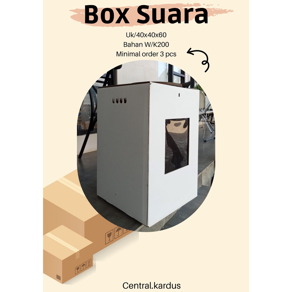 

(Harga paket 3pcs) Box/Dus/Kardus/Kotak Suara UK/40x40x60 cm
