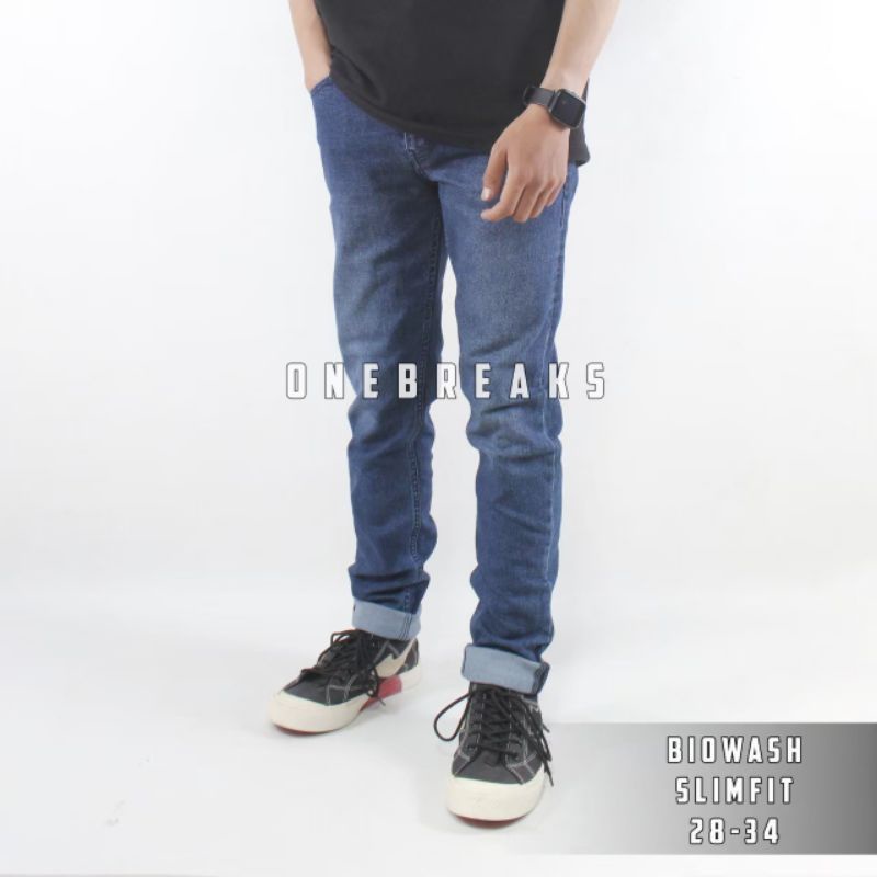 CELANA JEANS PRIA SLIMFIT WASHING  - CELANA PANJANG PRIA - CELANA COWOK - JEANS SKINY PRIA