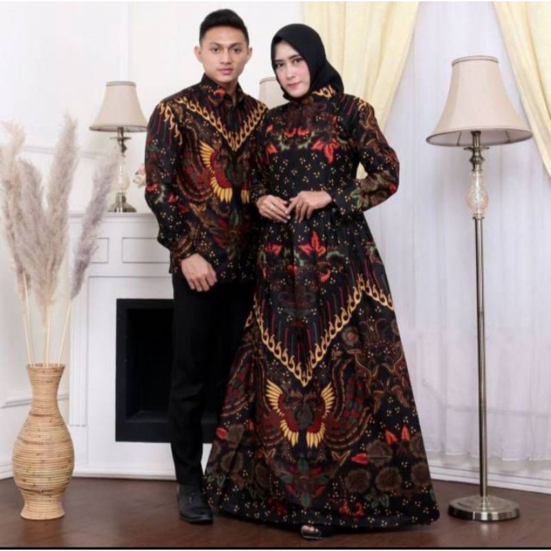 KEMEJA BATIK COUPLE BATIK SARIMBIT SUAMI ISTRI PRIA LENGAN PENDEK SIZE M L XL XXL BATIK/PEKALONGAN/TERBARU/BATIKWIN21