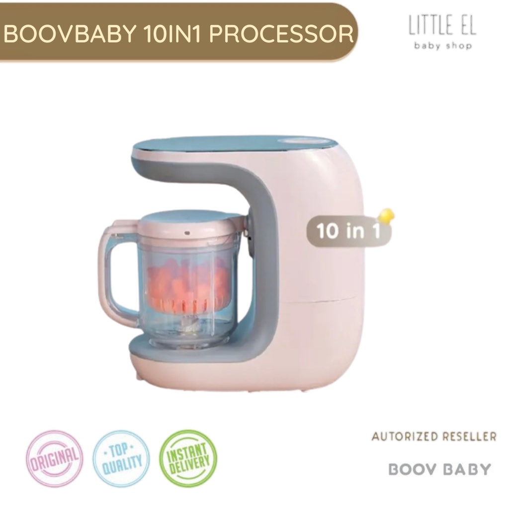 Boov Baby 10 in 1 Food Processor - Boovbaby Blender Steam Food Maker - Alat Memasak Mengukus Menghal
