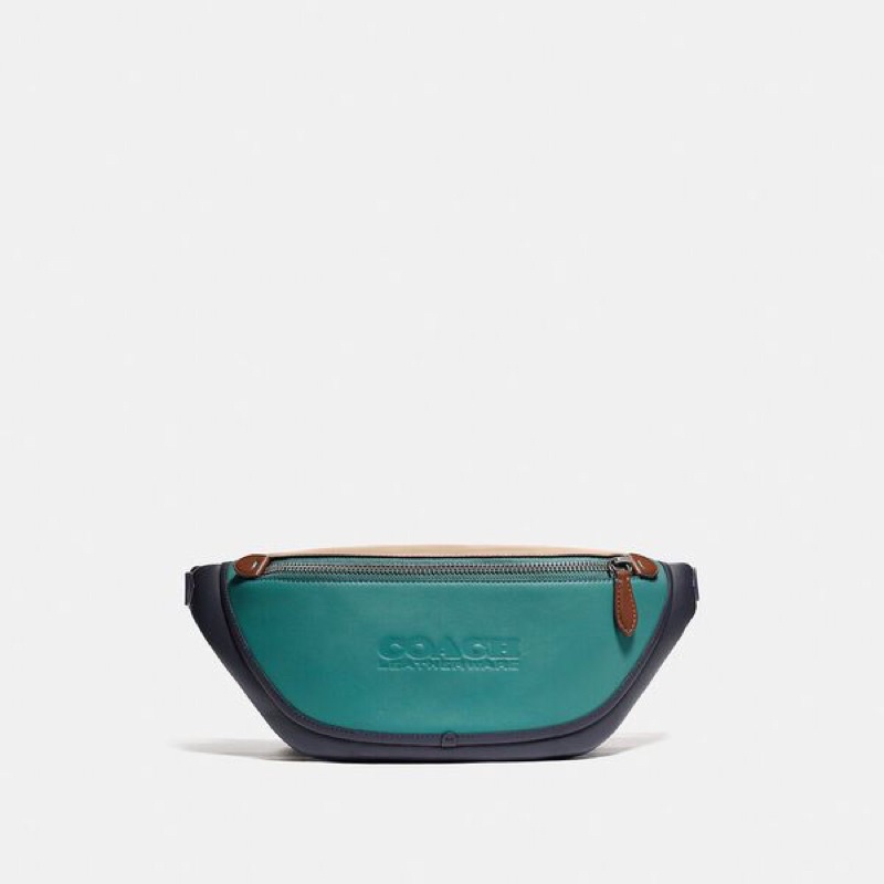 Coach League Belt In Colorblock (C2633)