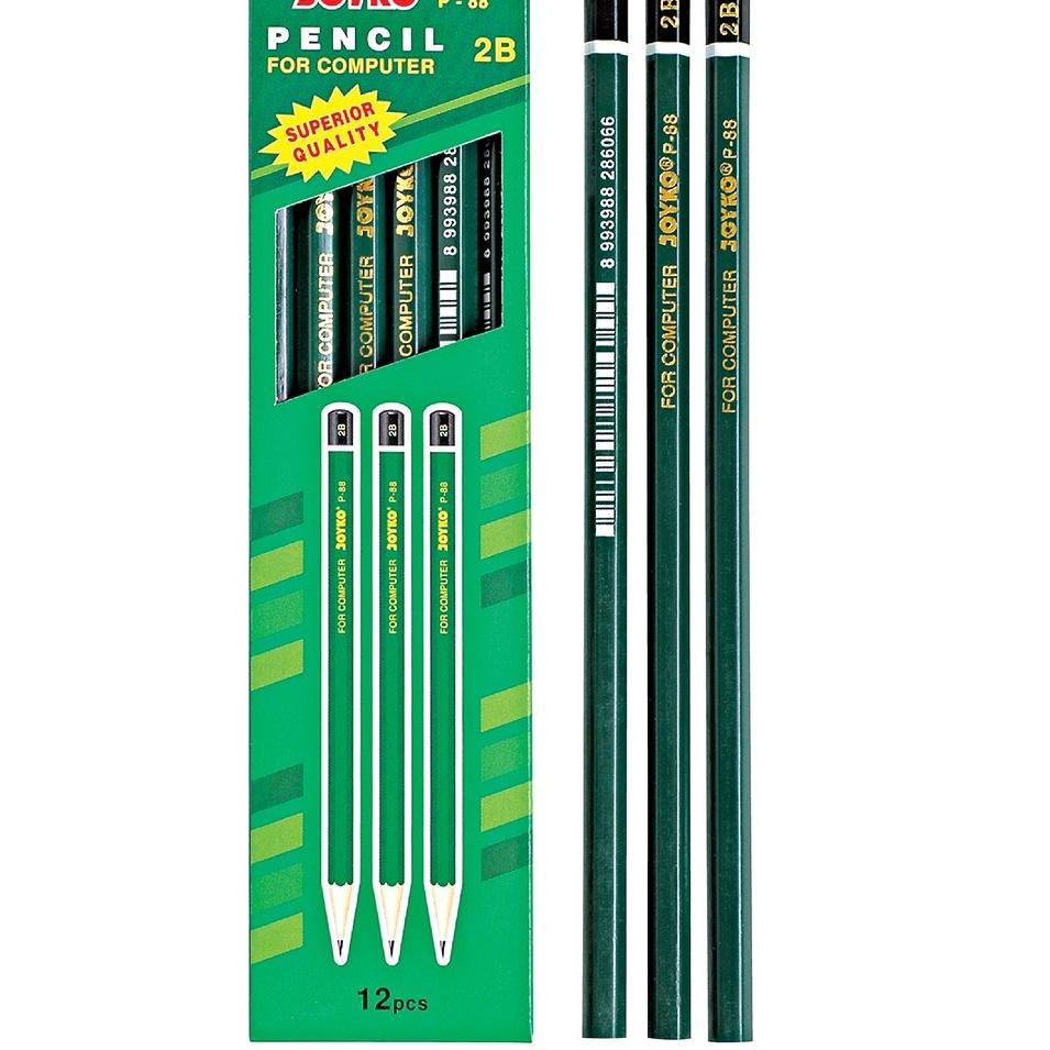

㊡ Pensil 2B Joyko P-88 Hijau (12 Pcs)