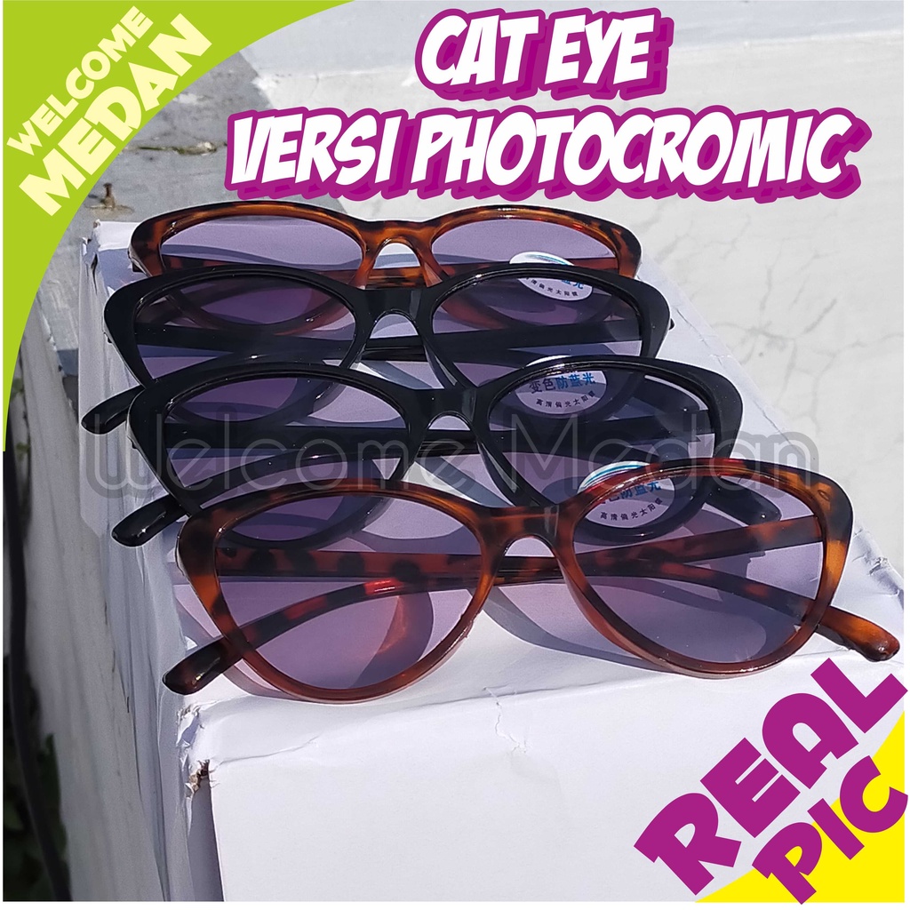 MEDAN CAT EYE PHOTOCROMIC &amp; ANTI RADIASI BLUERAY KACAMATA