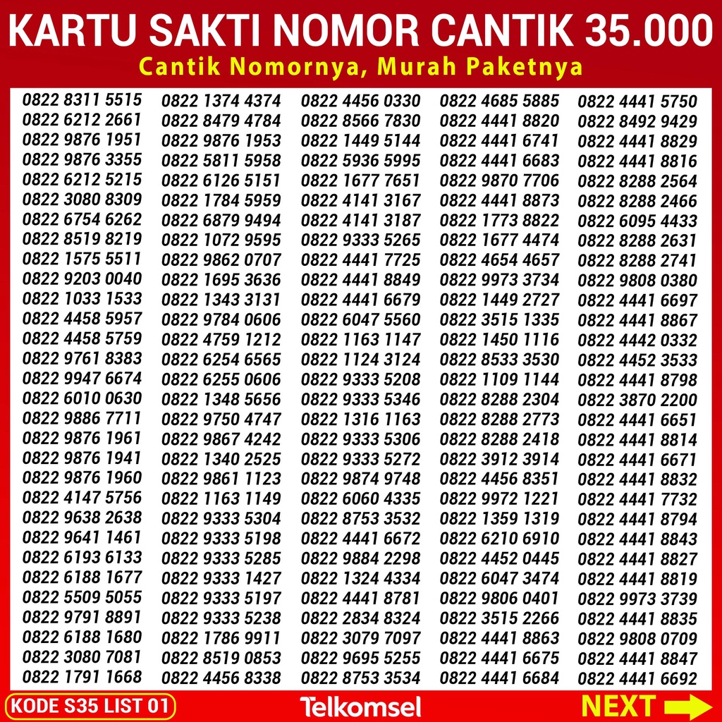 Nomor Cantik Kartu Sakti Telkomsel Kartu Sakti Simpati As Loop Kartu Sakti Nomer Cantik Telkomsel 89