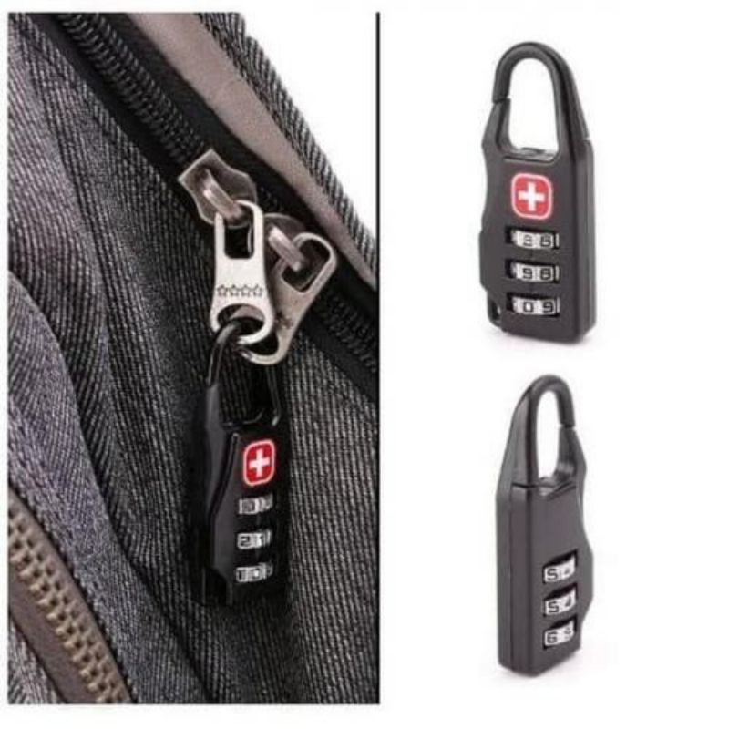 Gembok Koper Kode Angka Swiss Numeric Code For Koper Loker Tas Ransel